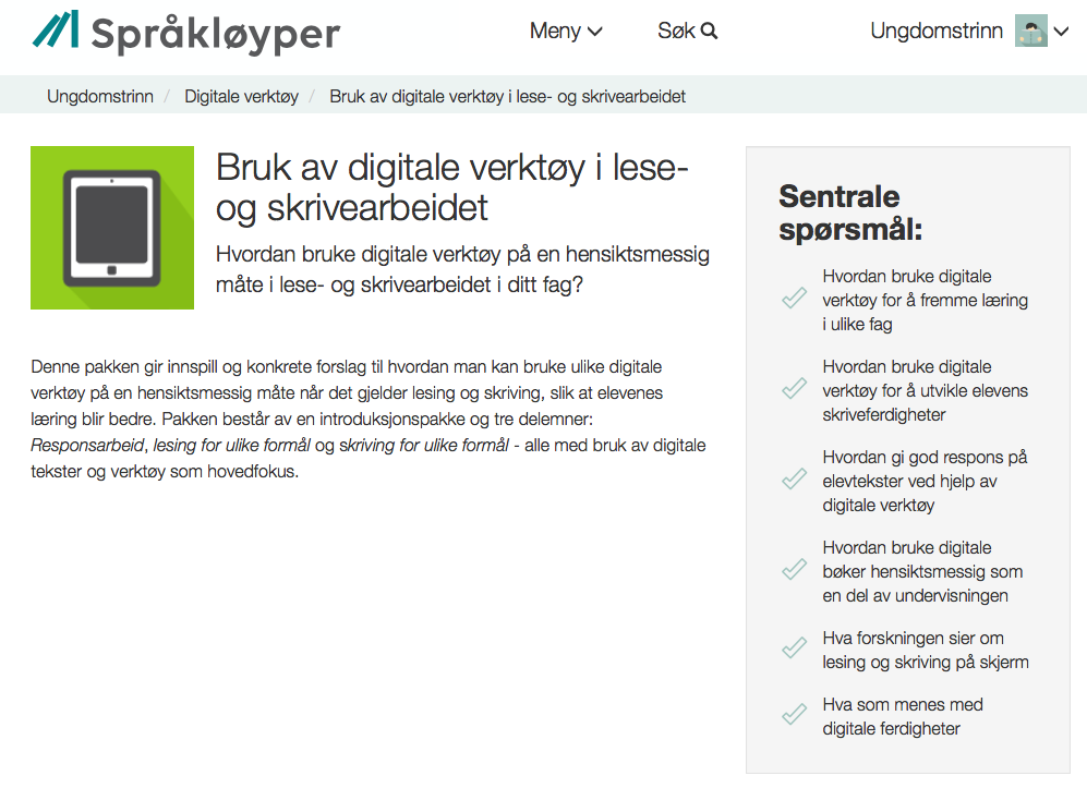 Språkløyper http://sprakloyper.