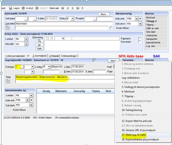 Ver.0.09 Side: 5 av 6 Send dokumentet til godkjenning via flaggmelding til din/dine ledere i avdelingen, deretter til fylkesråden.