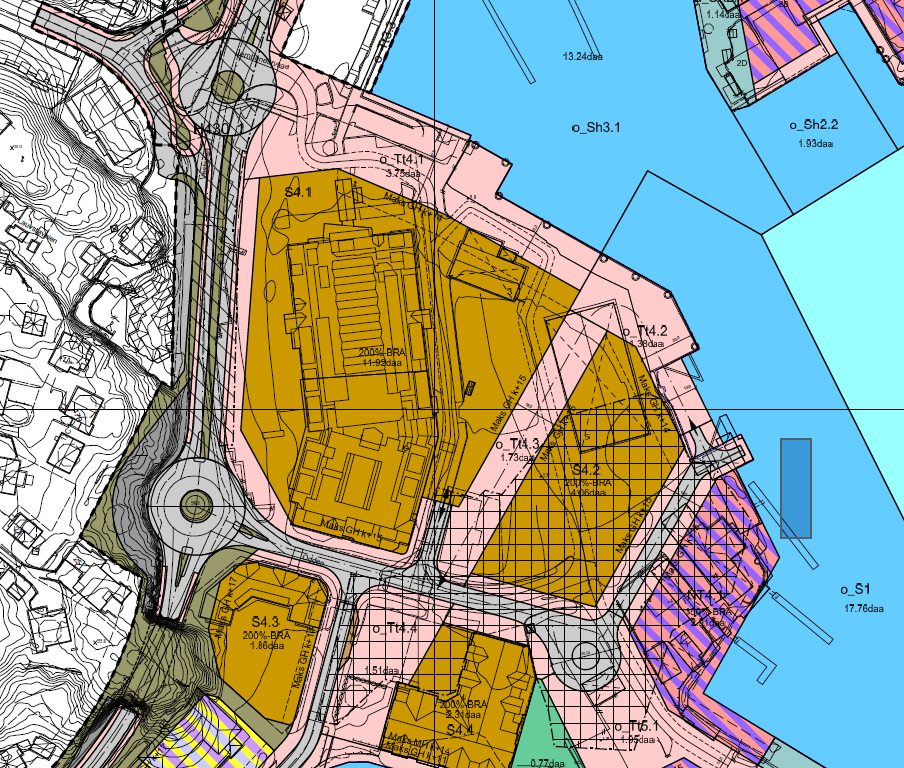 Detaljeringsgraden Med områderegulering må det tas stilling til flere detaljer enn i kommunedelplan Foreligger det