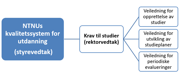 1 Innledning «Veiledning for periodisk evaluering av studieprogram» er et vedlegg til dokumentet «Krav til studier ved NTNU» 1.