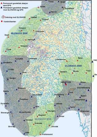 Historikk - Mottakeroppgradering Oppgraderinger opp gjennom: CPOS startet i 2002, med kun GPS i et lite nettverk på østlandsområdet. GLONASS-utbygging fra 2007.