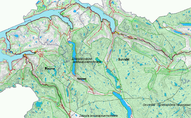 Side 2 Det vil i tilfelle sette ei lang historie i Dovrefjellrådet til side og endre føresetnadene vesentleg for samordning av tiltak og forvalting i randsonene kring verneområda.