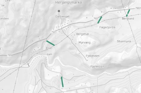 Manglende HSP trasé i FKB Statistikk: