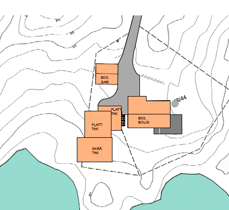 Prosjekt: NULLENERGIHUS FROLAND Situasjonsplan