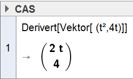 51 Derivere vektorfunksjoner eller Største x- og y-verdier på en kurve Det er enda ingen kommando i GeoGebra for dette. Vi viser et forslag til å finne største y-verdi.