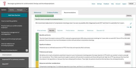 Guideline panel using MAGICapp Guideline authoring and publication platform (MAGICapp) New evidence