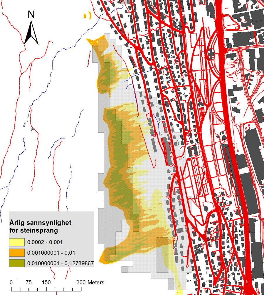 UAVHENGIG KONTROLL AV SKREDFAREKARTLEGGING, BERGEN KOMMUNE 13 aktivt er at det er «mye mindre oppsprukket».