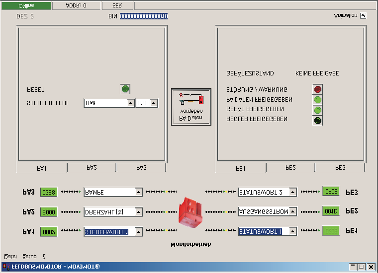 Feltbussdiagnose via MF../MQ.