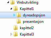 3 1.2 Dyreadopsjon html repetisjon Sørg for å opprette en undermappe i mappen Webutvikling/Kapittel1 som du kaller dyreadopsjon. Kopier følgende bildefiler hest.png, katt.png og hund.