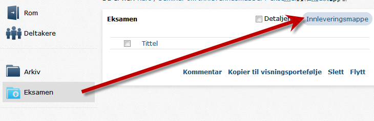 Opprette eksamensinnlevering i Fronter veiledning for eksamensansvarlige Ved UIT avvikles hjemmeeksamen i flere fag ved å anvende innleveringsmappe i et tilpasset eksamen- eller undervisningsrom i