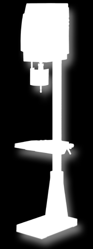 bord m/t-spor og høydejustering via tannstang OLED-Display Spindelstopp LED-lys FLOTT TURBODRILL Benkeboremaskin.. Kampanjepris Kr. 24.800,- Borekapasitet: 6/8 mm Gjenging: maks.