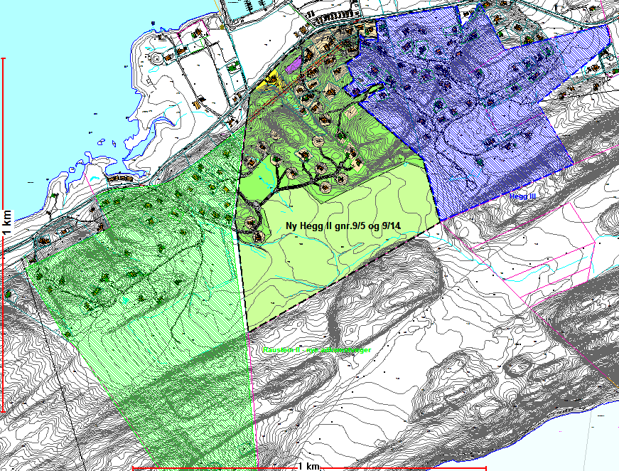 Planbeskrivelse til reguleringsplan for Hegg II, del av gnr./bnr. 9/5 og 9/14 Planområdet Planområdet ligger ca 1,5 2 km fra Hegg bru og gardstunet på eiendommen Hegg gnr.