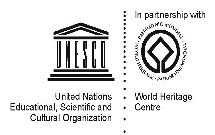 logoen for 1) Verdensarvområdets forvaltningsmyndighet 2) Statspart som er vertskap for en komité Statspart som er vertskap for en komité Type logo som WHC kan autorisere Verdensarvlogoen
