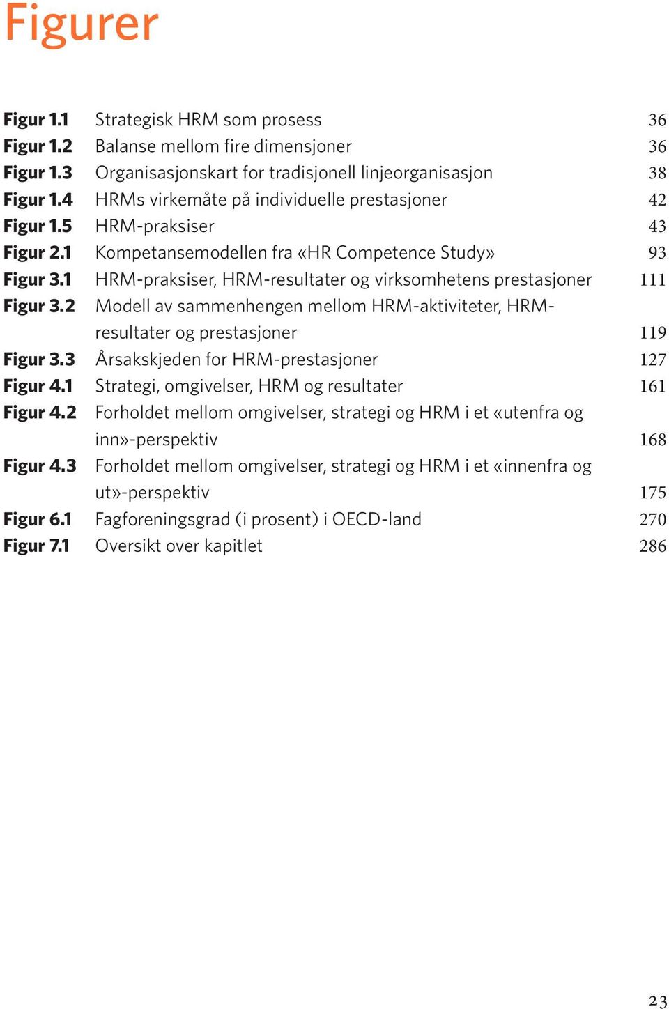 1 HRM-praksiser, HRM-resultater og virksomhetens prestasjoner 111 Figur 3.2 Modell av sammenhengen mellom HRM-aktiviteter, HRMresultater og prestasjoner 119 Figur 3.