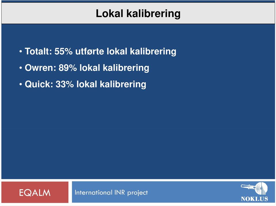 kalibrering Owren: 89% lokal