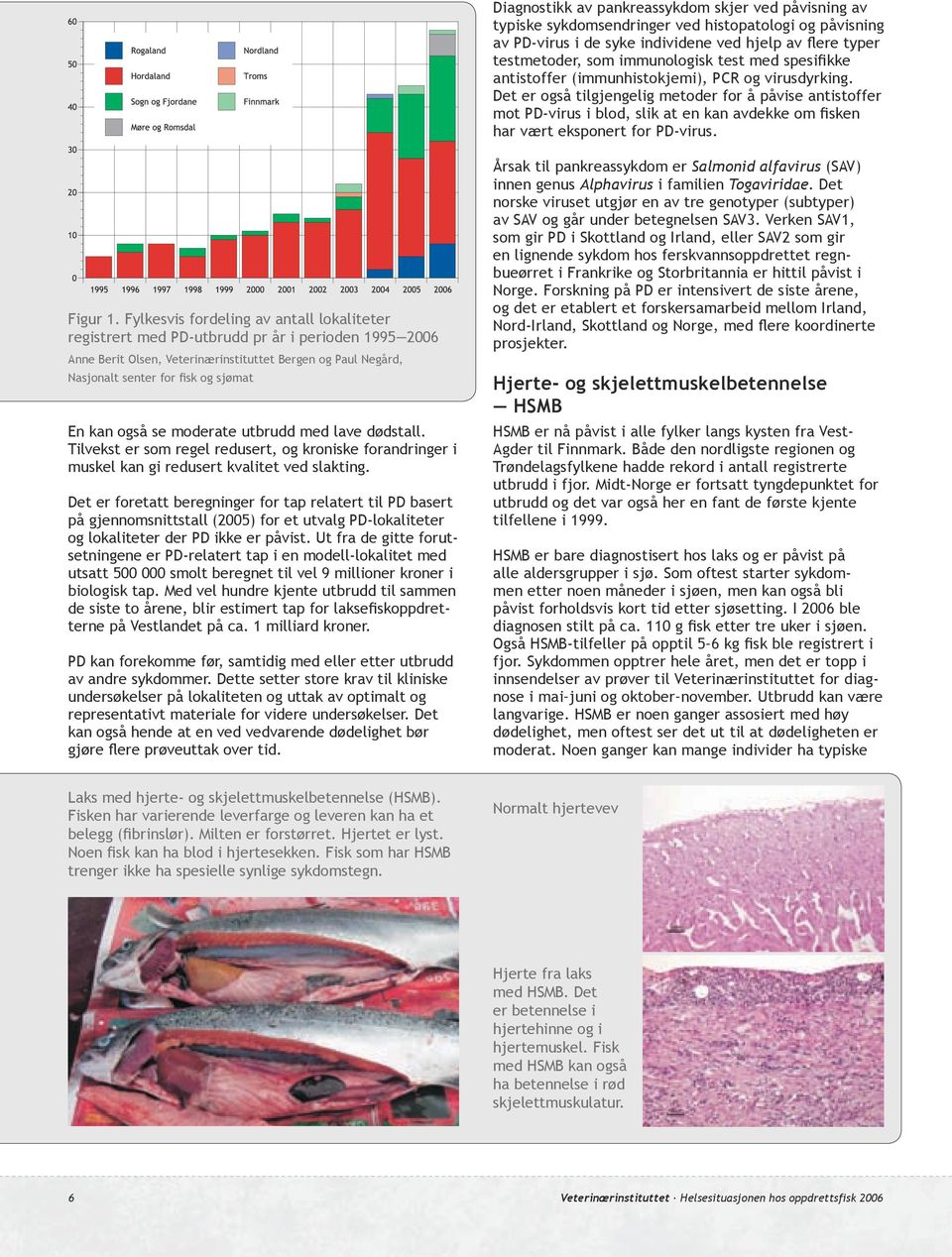 Det er også tilgjengelig metoder for å påvise antistoffer mot PD-virus i blod, slik at en kan avdekke om fisken har vært eksponert for PD-virus. Figur 1.