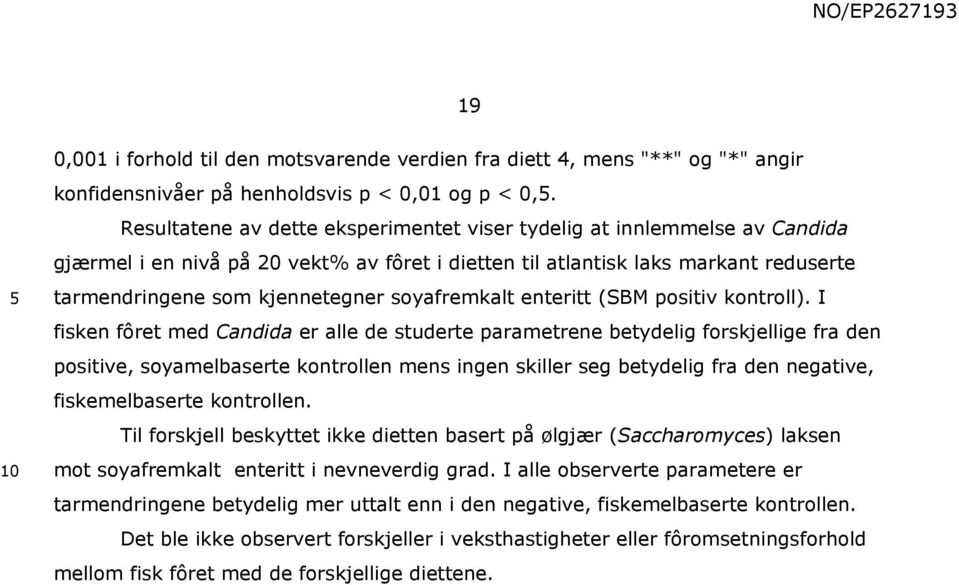 soyafremkalt enteritt (SBM positiv kontroll).