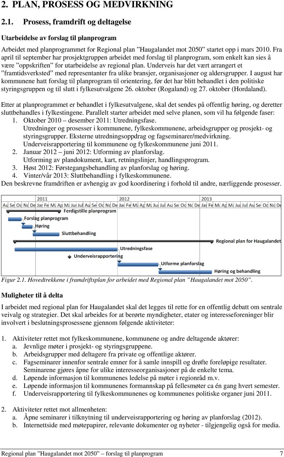 Fra april til september har prosjektgruppen arbeidet med forslag til planprogram, som enkelt kan sies å være oppskriften for utarbeidelse av regional plan.