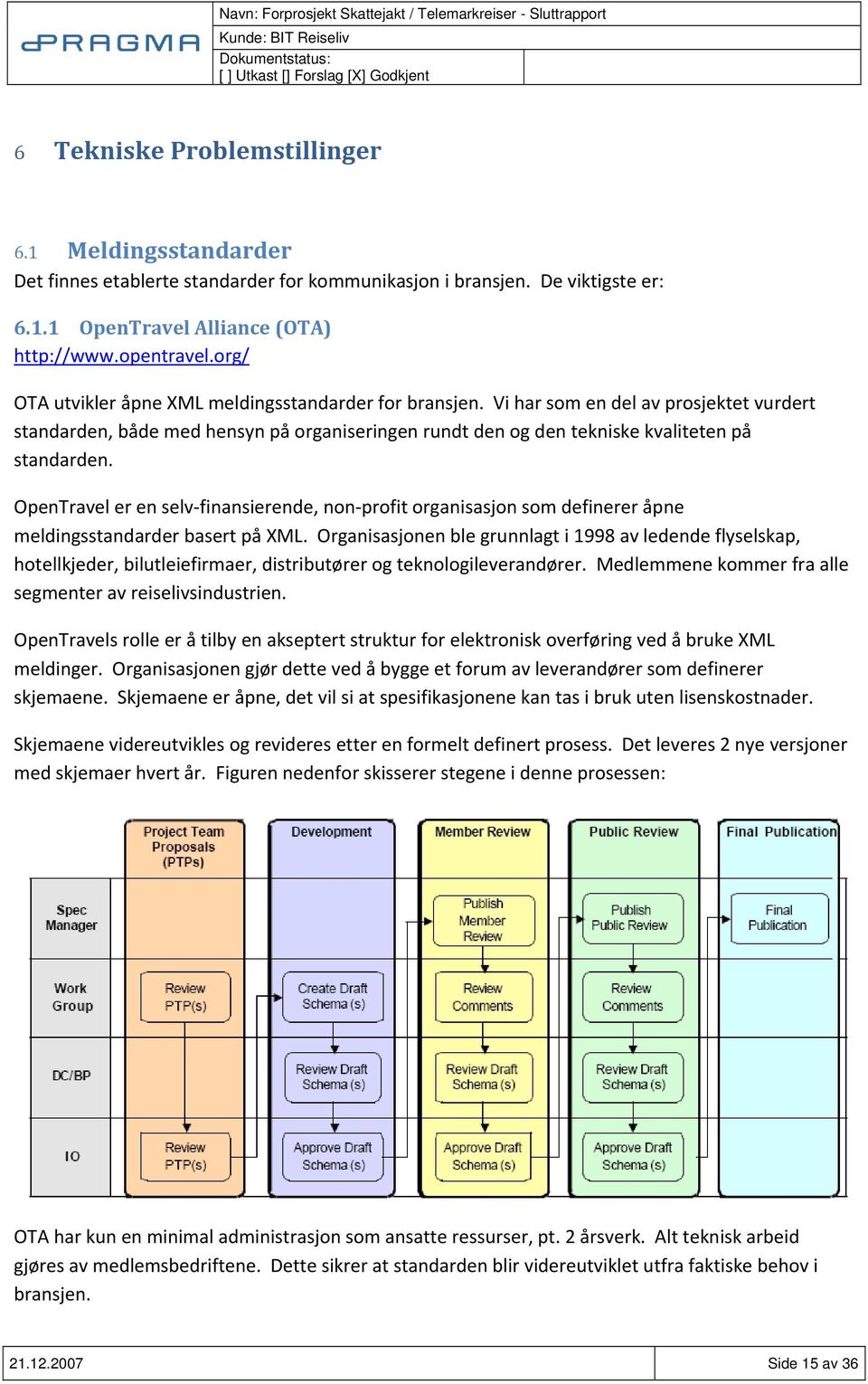 OpenTravel er en selv finansierende, non profit organisasjon som definerer åpne meldingsstandarder basert på XML.