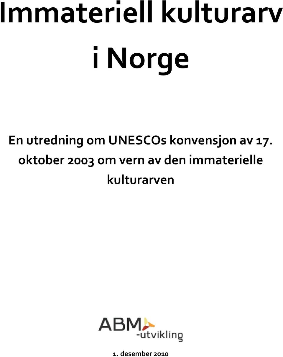 17. oktober 2003 om vern av den