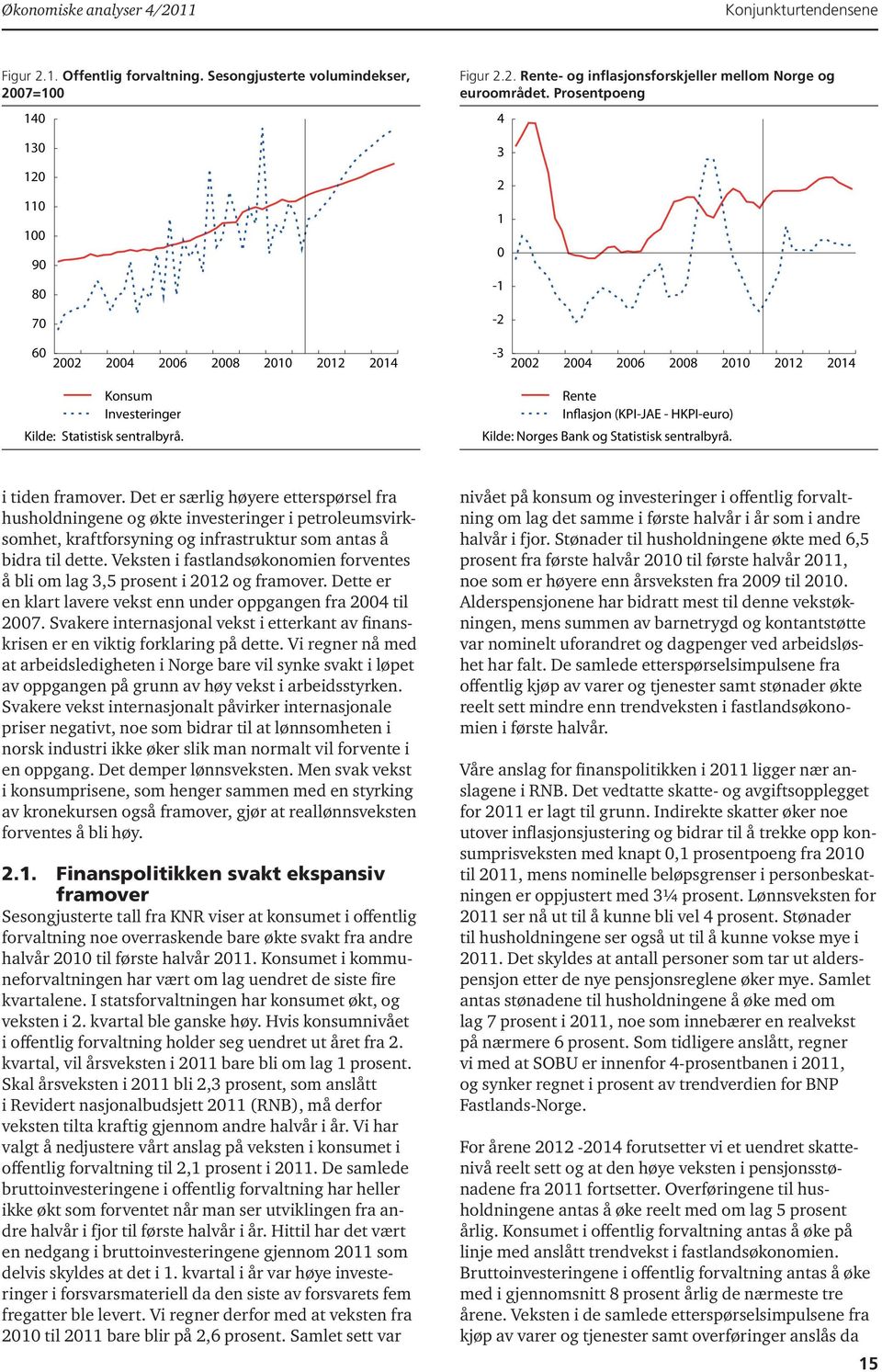 Prosentpoeng 4 3 2 1 0-1 -2-3 2002 2004 2006 2008 2010 2012 2014 Rente Inflasjon (KPI-JAE - HKPI-euro) Kilde: Norges Bank og Statistisk sentralbyrå. i tiden framover.