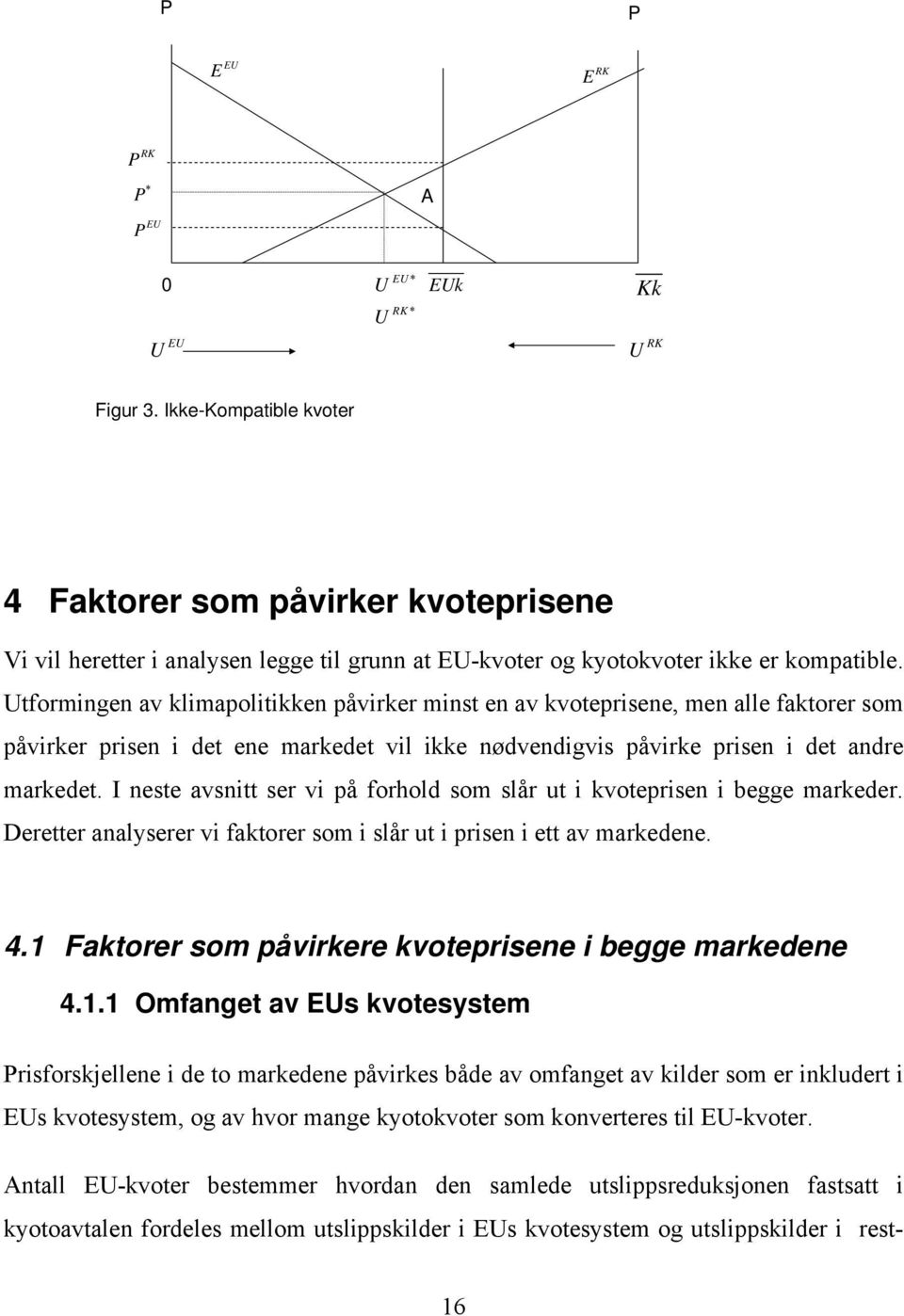 Utformingen av klimapolitikken påvirker minst en av kvoteprisene, men alle faktorer som påvirker prisen i det ene markedet vil ikke nødvendigvis påvirke prisen i det andre markedet.