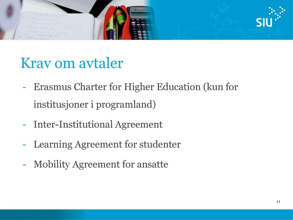 - Inter-Institutional Agreement - Learning