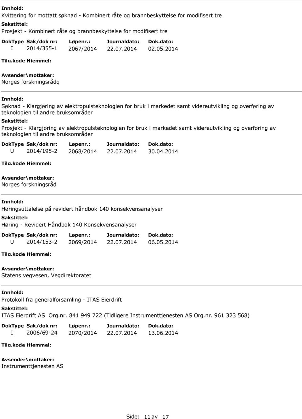 elektropulsteknologien for bruk i markedet samt videreutvikling og overføring av teknologien til andre bruksområder 2014/195-2 2068/2014 30.04.