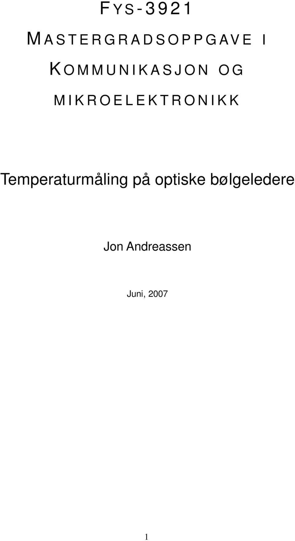 R O E L E K T R O N I K K Temperaturmåling