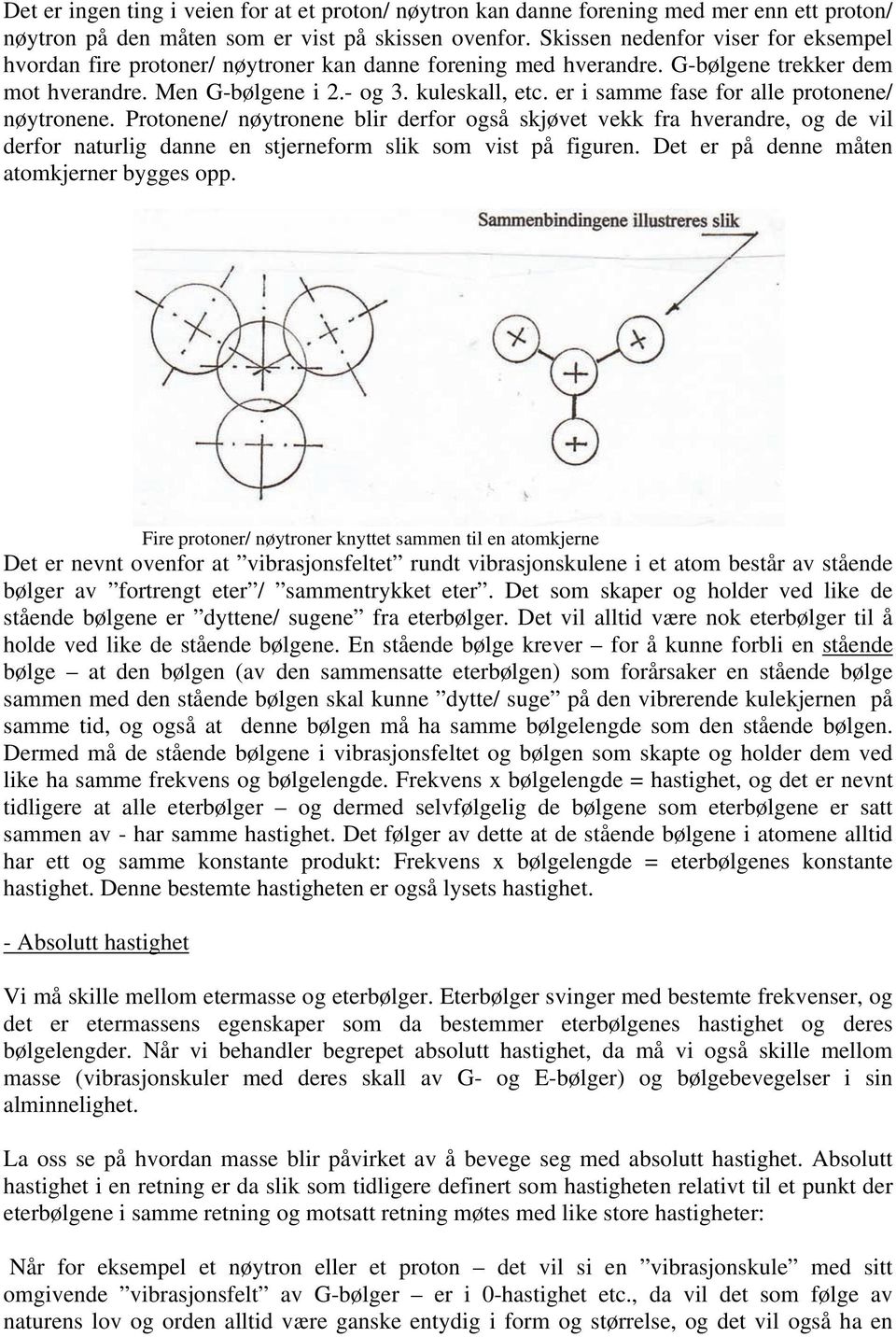 er i samme fase for alle protonene/ nøytronene. Protonene/ nøytronene blir derfor også skjøvet vekk fra hverandre, og de vil derfor naturlig danne en stjerneform slik som vist på figuren.