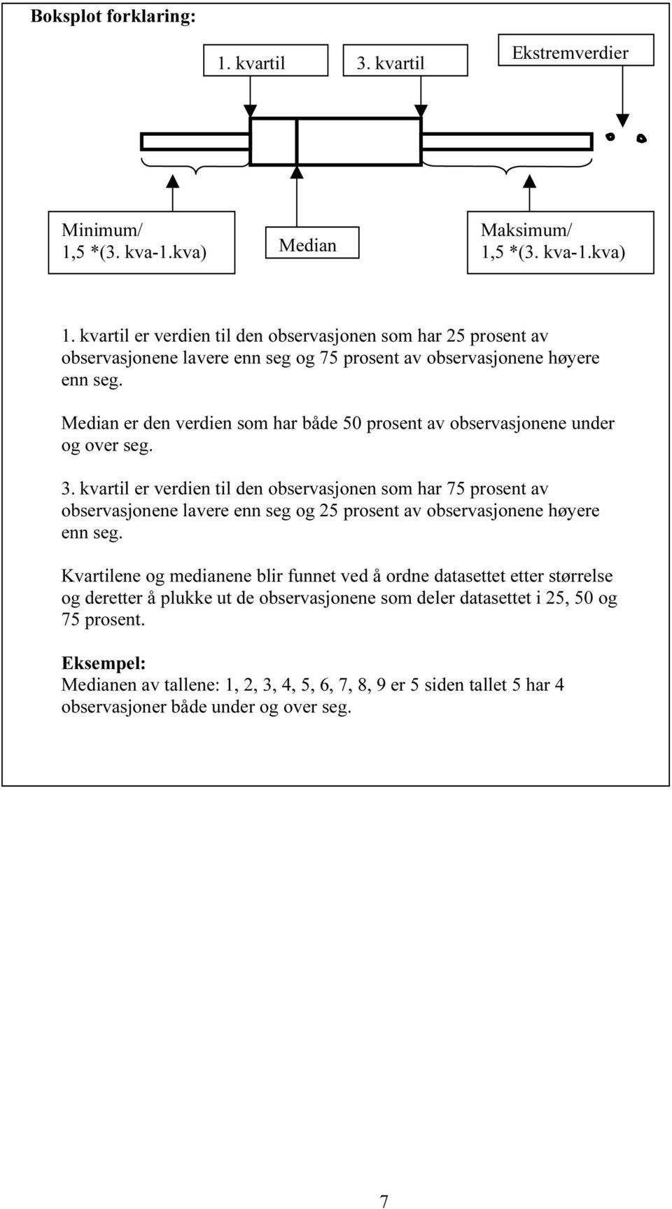 Mdian dn vdin som ha båd 5 posnt av obsvasjonn nd og ov sg. 3.