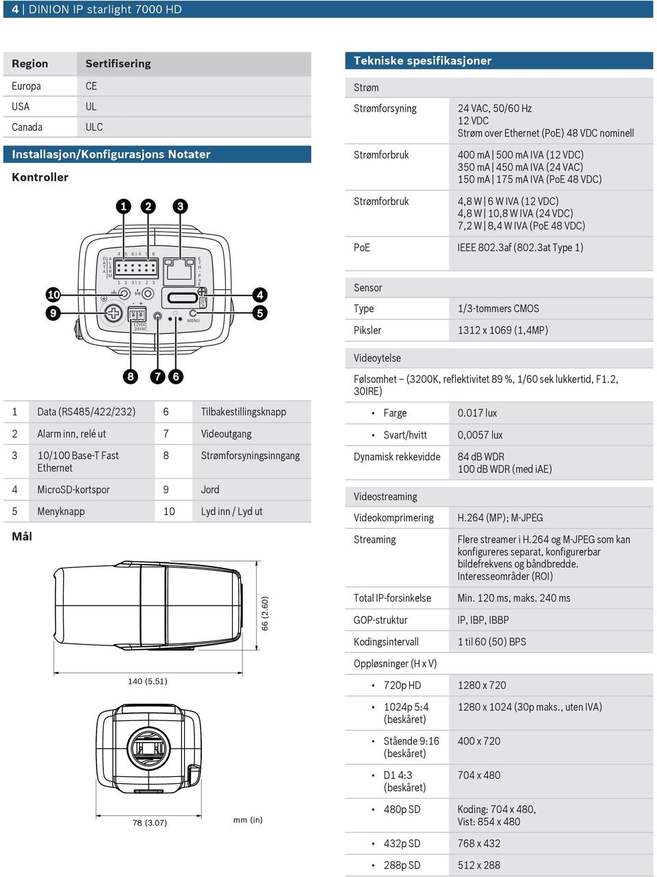 48 VDC) D T L R M 4 5 6 4 5 6 1 2 3 1 2 3 E T H - P o E PoE IEEE 802.3af (802.