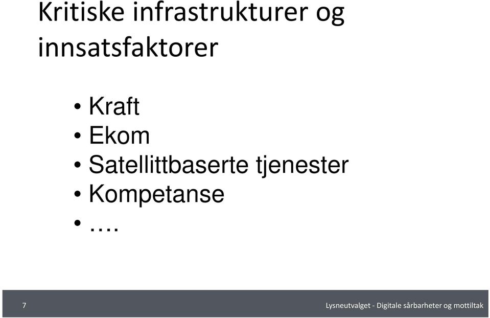 innsatsfaktorer Kraft