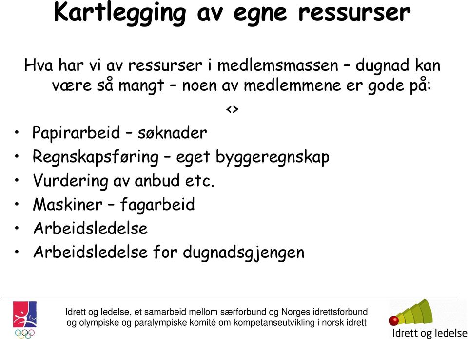 på: Papirarbeid søknader Regnskapsføring eget byggeregnskap