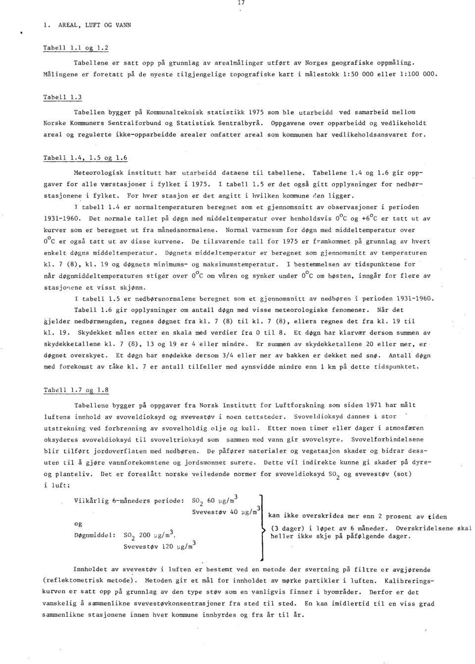 3 Tabellen bygger på Kommunalteknisk statistikk 1975 som ble utarbeidd ved samarbeid mellom Norske Kommuners Sentralforbund og Statistisk Sentralbyrå.