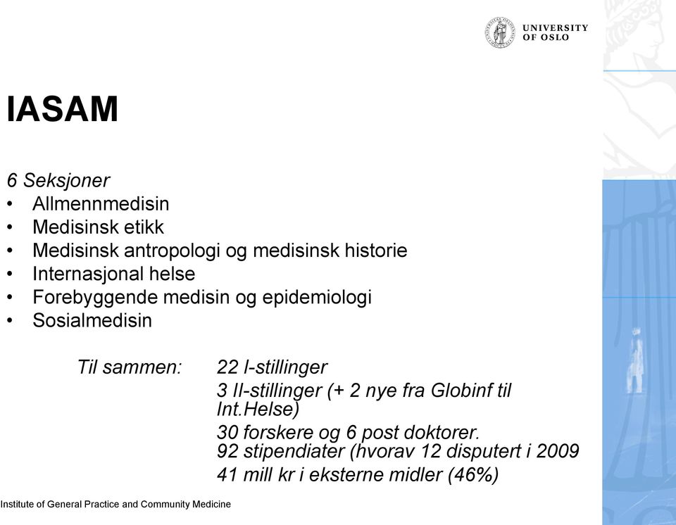 sammen: 22 I-stillinger 3 II-stillinger (+ 2 nye fra Globinf til Int.