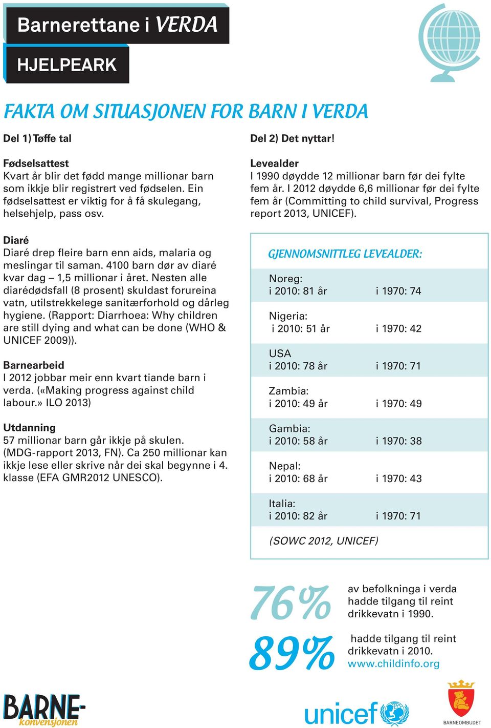 Nesten alle diarédødsfall (8 prosent) skuldast forureina vatn, utilstrekkelege sanitærforhold og dårleg hygiene.