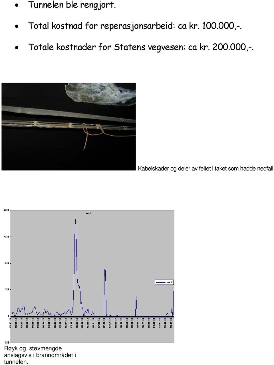 Totale kostnader for Statens vegvesen: ca kr. 200.000,-.