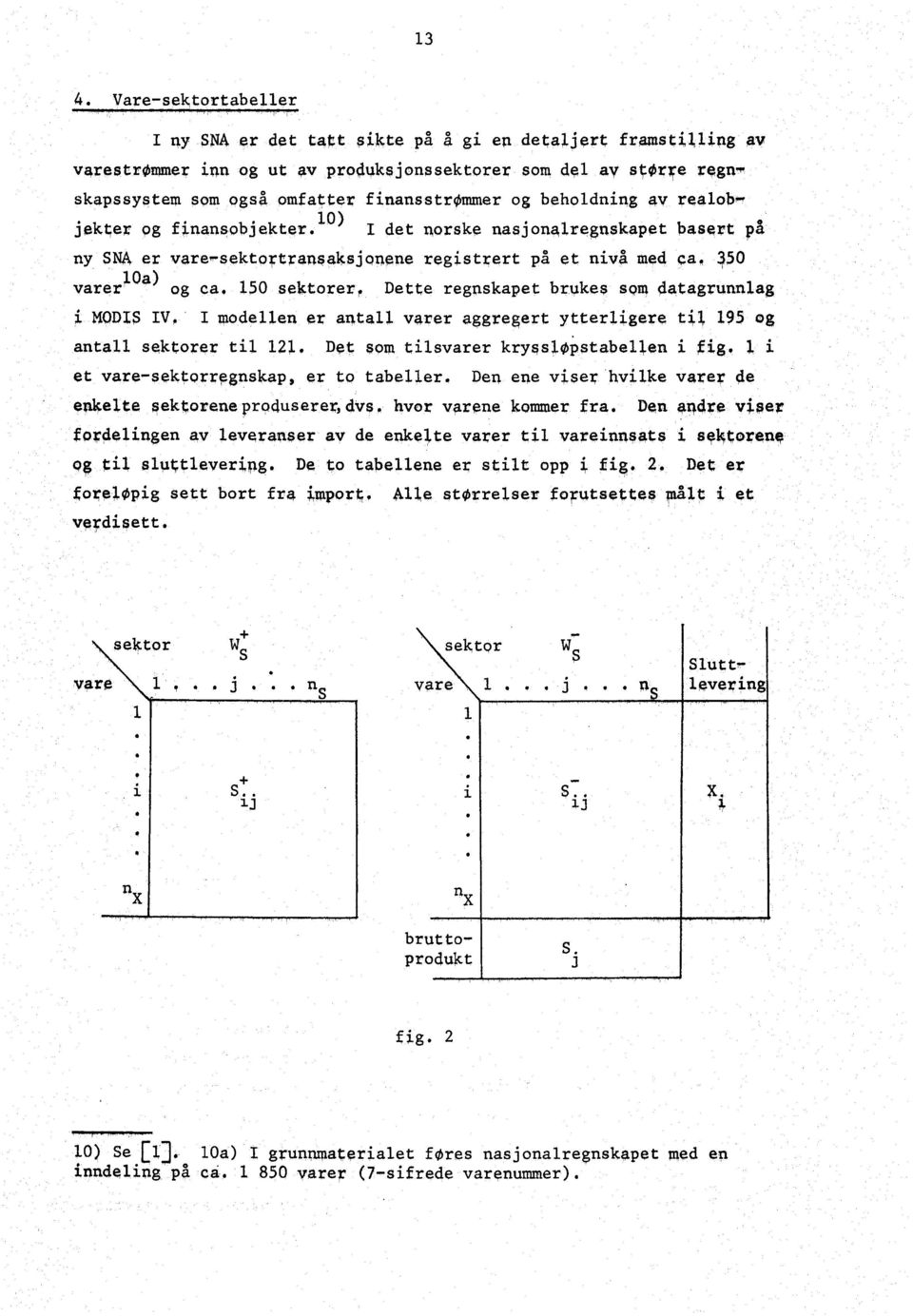 350 10a) varer og ea, 150 sektorer. Dette regnskapet brukes SQ'M datagrunnlag MODIS I r modellen er antall varer aggreert ytterligere ti]. 195 Qs antall sektorer til 121.