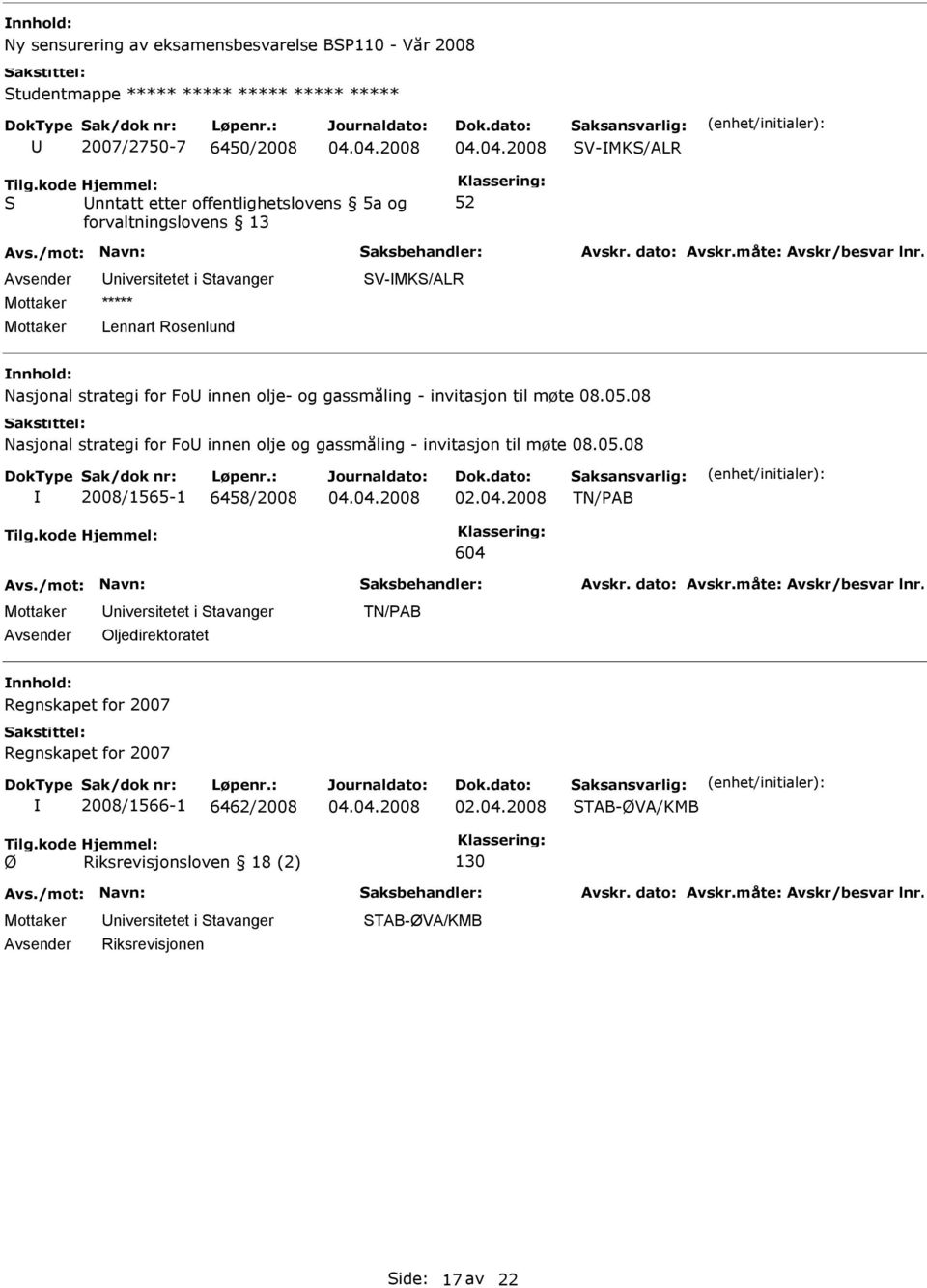 08 Nasjonal strategi for Fo innen olje og gassmåling - invitasjon til møte 08.05.