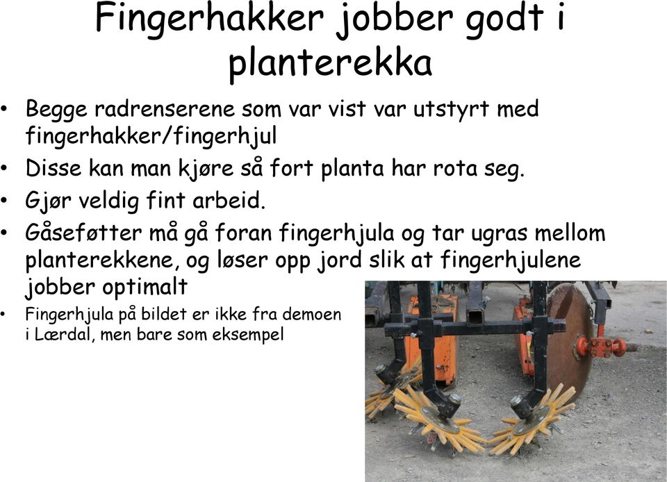 Gjør veldig fint arbeid.