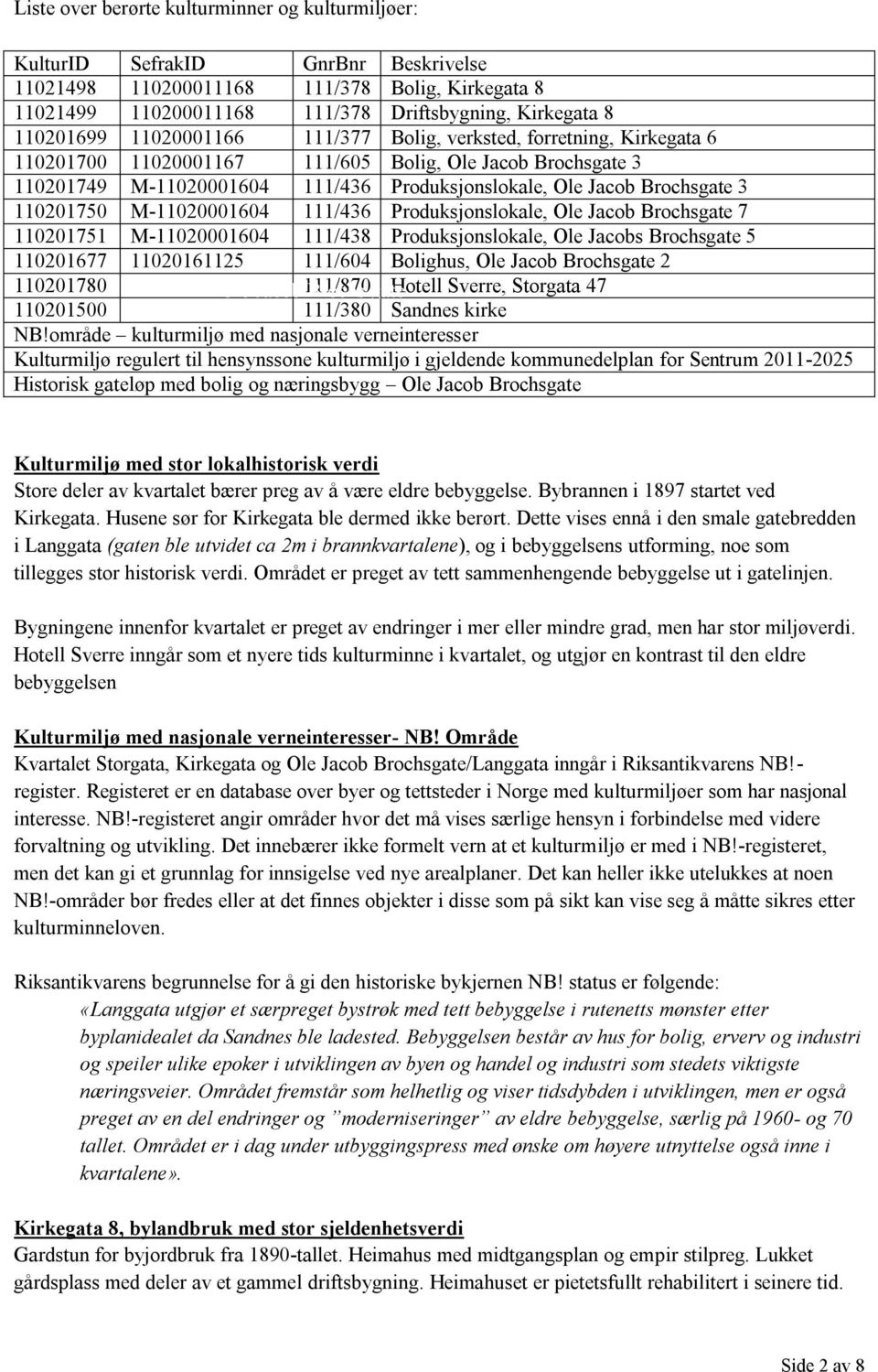 Brochsgate 3 110201750 M-11020001604 111/436 Produksjonslokale, Ole Jacob Brochsgate 7 110201751 M-11020001604 111/438 Produksjonslokale, Ole Jacobs Brochsgate 5 110201677 11020161125 111/604