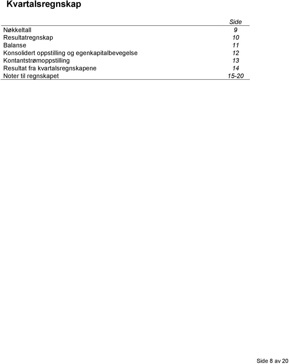 egenkapitalbevegelse 12 Kontantstrømoppstilling 13