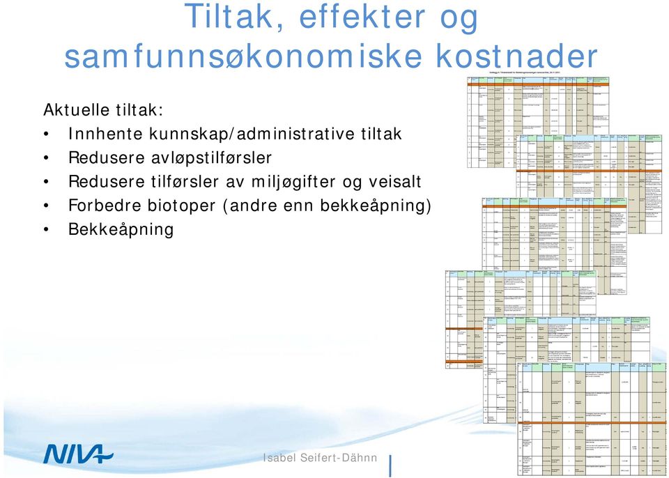 avløpstilførsler Redusere tilførsler av miljøgifter og veisalt