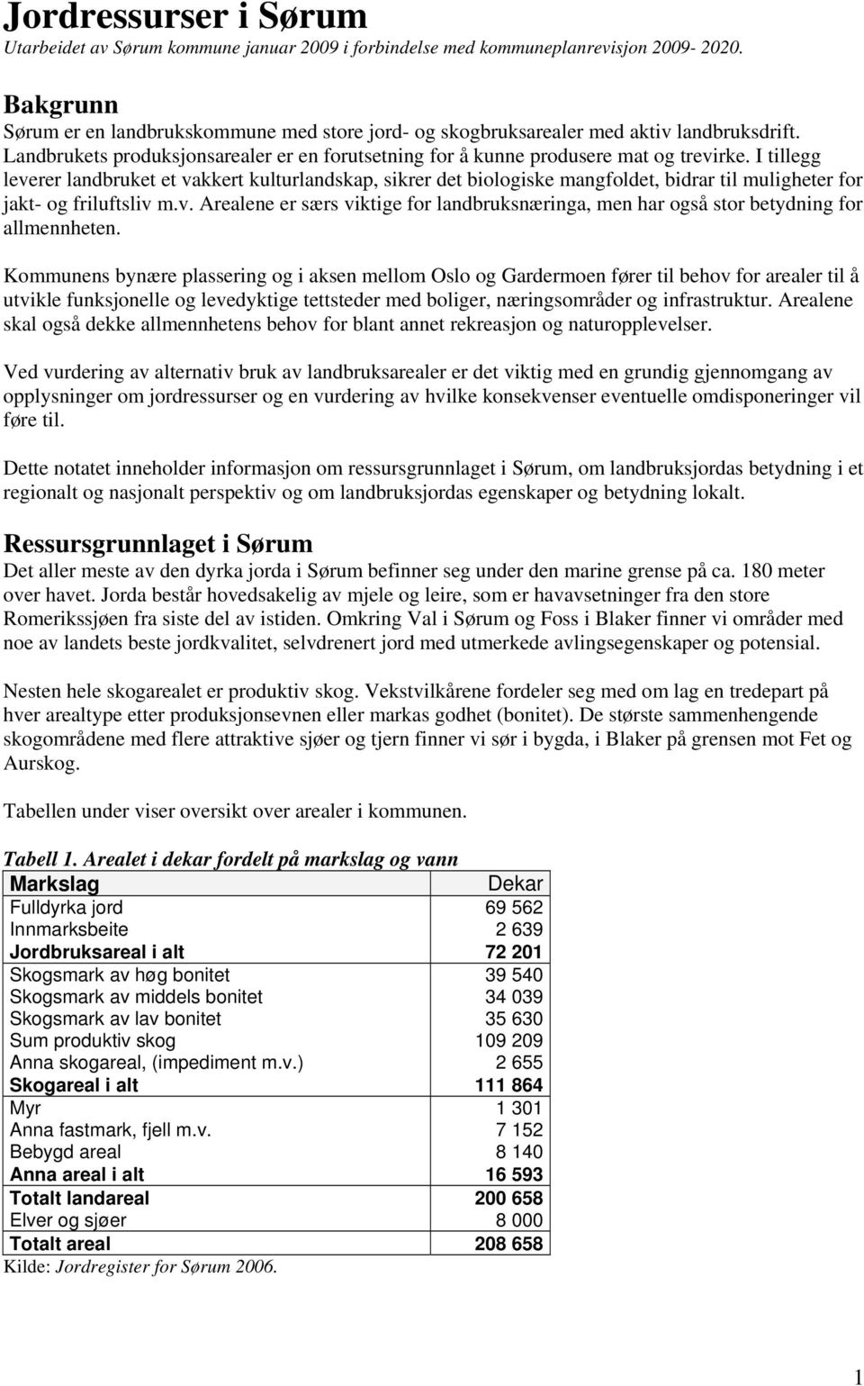 I tillegg leverer landbruket et vakkert kulturlandskap, sikrer det biologiske mangfoldet, bidrar til muligheter for jakt- og friluftsliv m.v. Arealene er særs viktige for landbruksnæringa, men har også stor betydning for allmennheten.