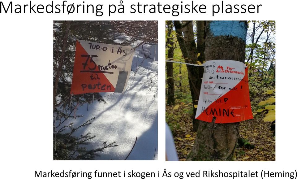 Markedsføring funnet i