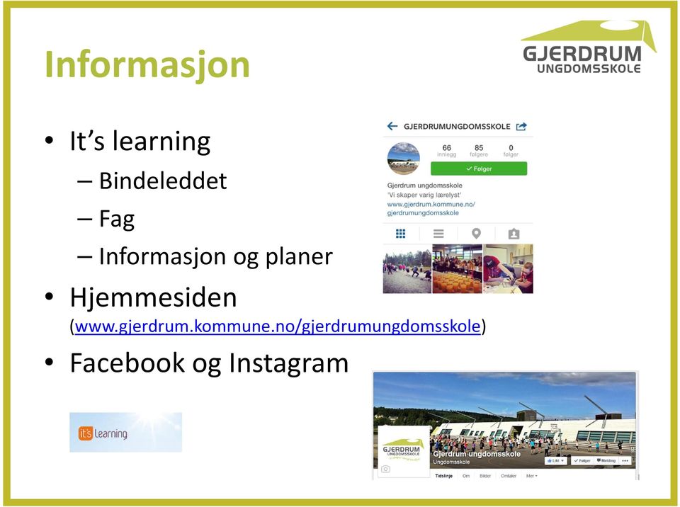 planer Hjemmesiden (www.gjerdrum.