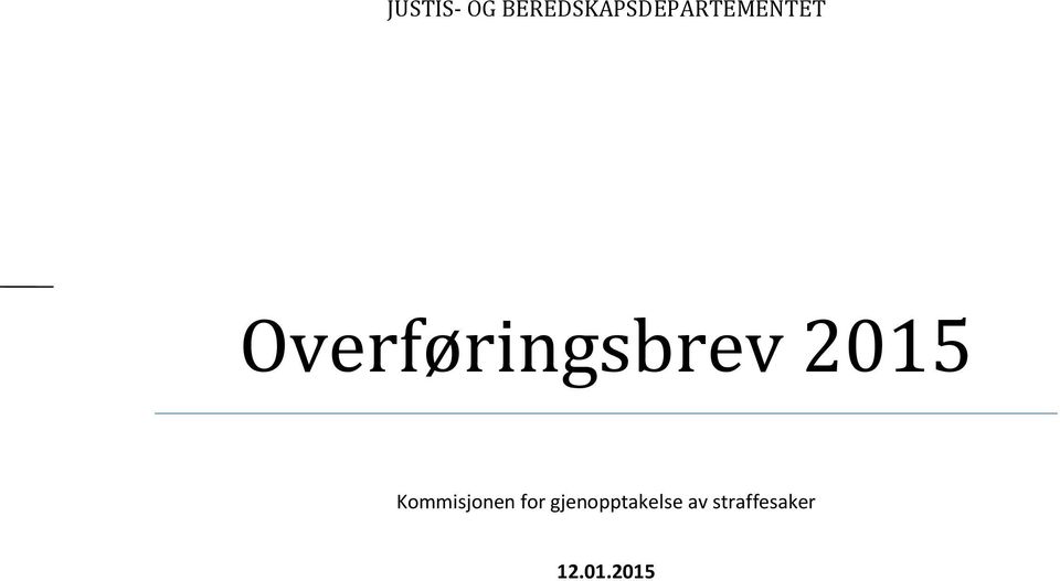 Overføringsbrev 2015