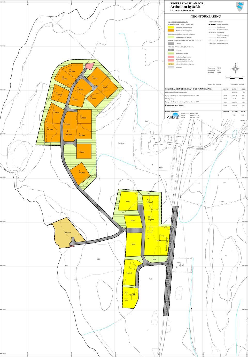 2) Område for jord- og skogbruk OFFENTGE TRFKKORÅDER (PB 25 1.ledd nr.