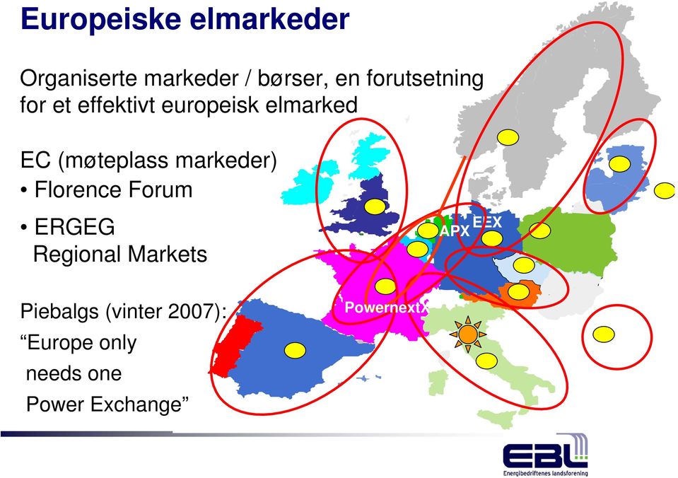 (møteplass markeder) Florence Forum ERGEG Regional Markets